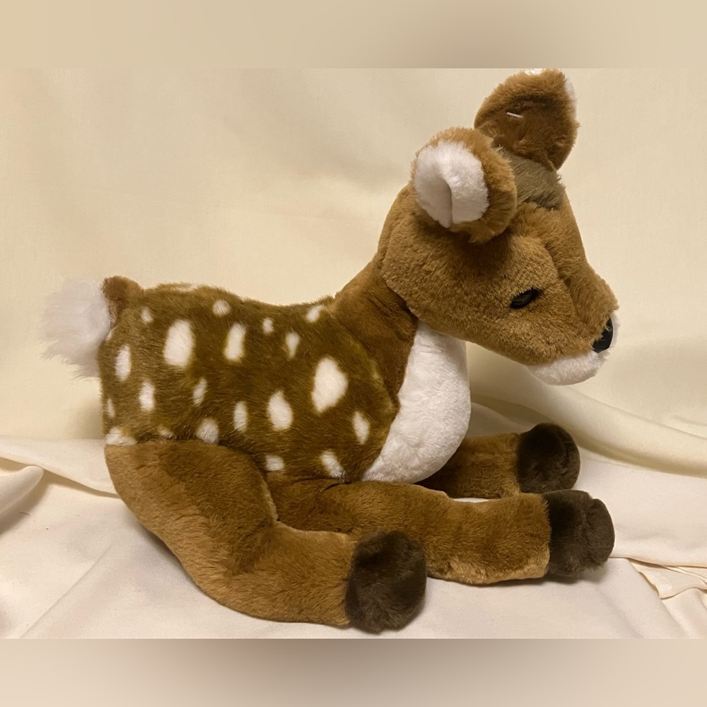 Baby Fawn Spotted Deer Stuffed Animal Plush Vintage